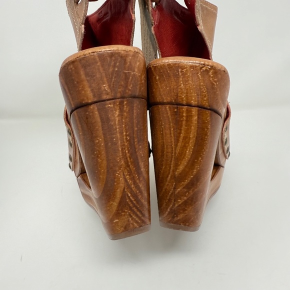 New Bed Stu Imelda Wedges Tan Rustic Sz 8.5 - Picture 9 of 13